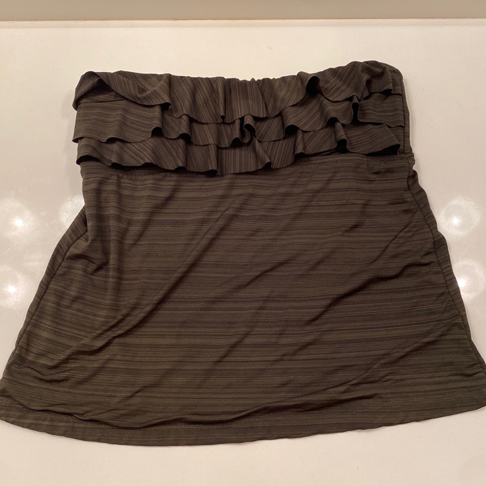 Strapless Ruffle Swim Top with Pads